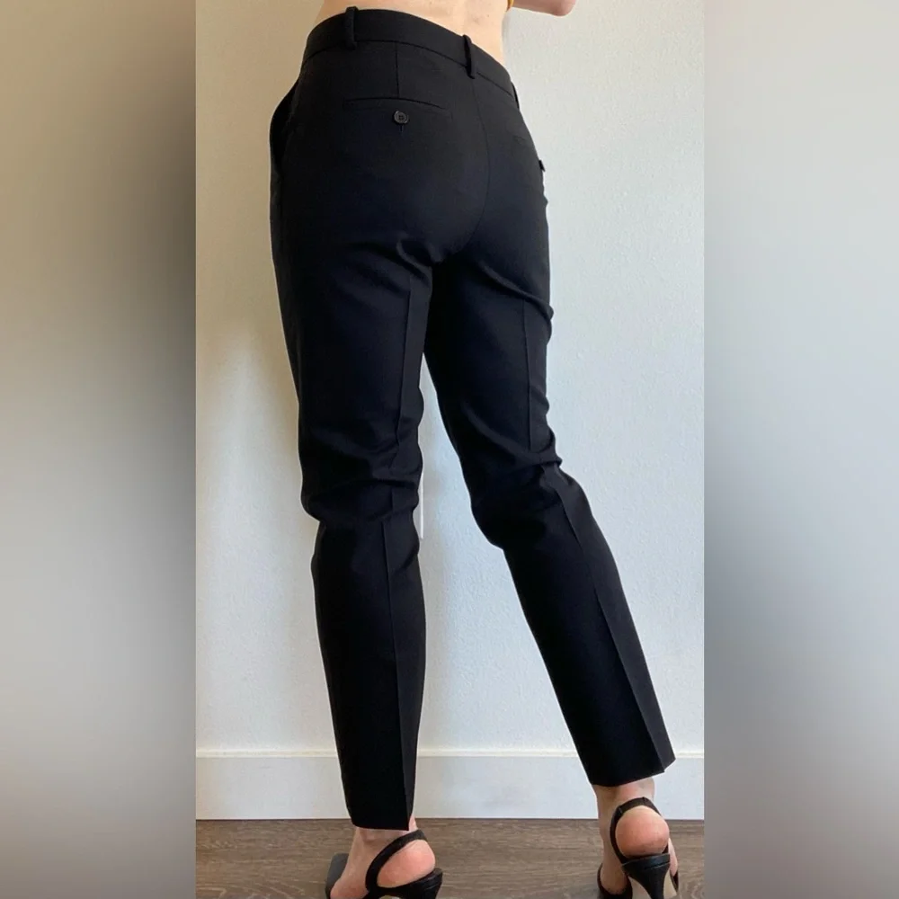 Theory Treeca 2 Good Wool Crop Suit Trousers: Size 0 Mid-Rise straight leg - Picture 4 of 5